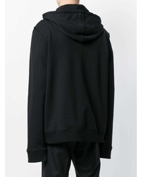 Sweat à capuche noir Helmut Lang