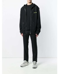 Sweat à capuche noir Helmut Lang