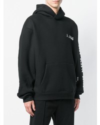 Sweat à capuche noir Alexander Wang