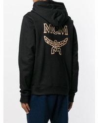 Sweat à capuche noir MCM