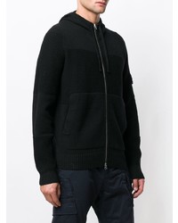 Sweat à capuche noir Stone Island