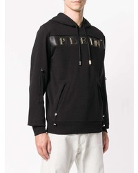 Sweat à capuche noir Philipp Plein