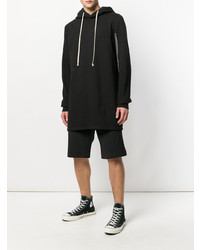 Sweat à capuche noir Rick Owens DRKSHDW