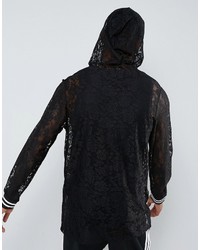 Sweat à capuche noir Asos