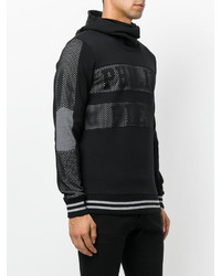 Sweat à capuche noir Philipp Plein