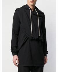 Sweat à capuche noir Rick Owens DRKSHDW