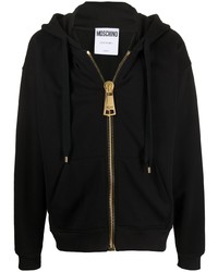 Sweat à capuche noir Moschino