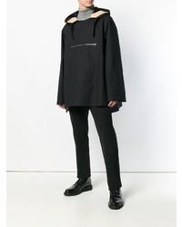 Sweat à capuche noir Jil Sander