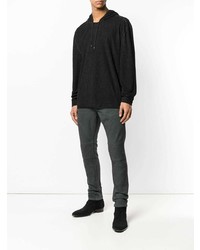 Sweat à capuche noir John Varvatos