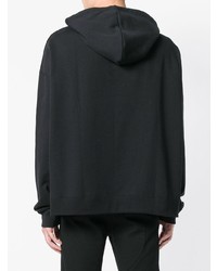 Sweat à capuche noir Raf Simons