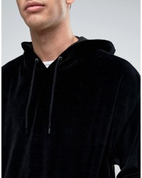 Sweat à capuche noir Asos