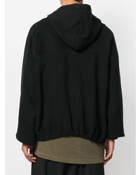 Sweat à capuche noir Rick Owens