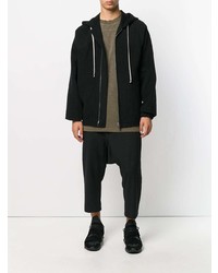 Sweat à capuche noir Rick Owens