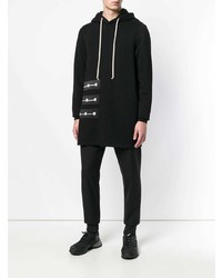 Sweat à capuche noir Rick Owens DRKSHDW