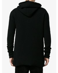 Sweat à capuche noir Rick Owens