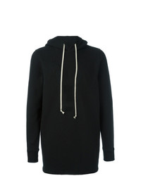 Sweat à capuche noir Rick Owens DRKSHDW