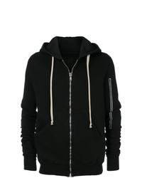 Sweat à capuche noir Rick Owens DRKSHDW