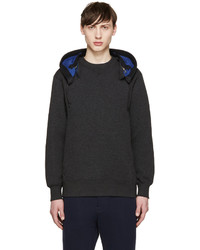 Sweat à capuche noir Sacai