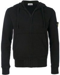 Sweat à capuche noir Stone Island