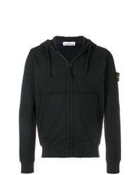 Sweat à capuche noir Stone Island