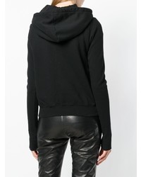 Sweat à capuche noir Rick Owens DRKSHDW