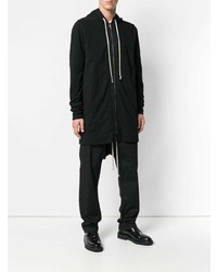 Sweat à capuche noir Rick Owens