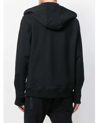 Sweat à capuche noir Helmut Lang