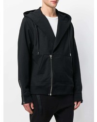 Sweat à capuche noir Helmut Lang