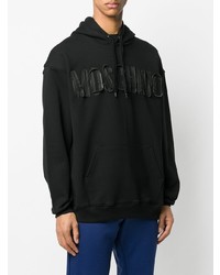 Sweat à capuche noir Moschino