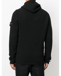 Sweat à capuche noir Stone Island