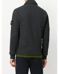 Sweat à capuche noir Stone Island