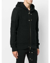 Sweat à capuche noir Balmain