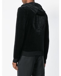 Sweat à capuche noir Versace