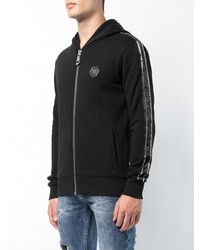 Sweat à capuche noir Philipp Plein