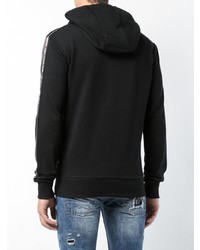 Sweat à capuche noir Philipp Plein