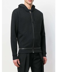 Sweat à capuche noir Saint Laurent