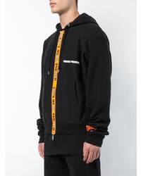 Sweat à capuche noir Heron Preston