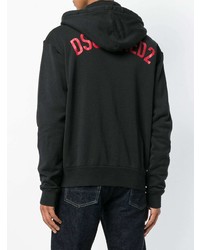 Sweat à capuche noir DSQUARED2