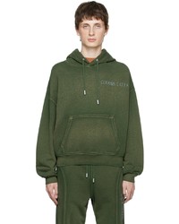 Sweat à capuche olive Eckhaus Latta