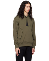 Sweat à capuche olive Comme des Garcons Homme Deux