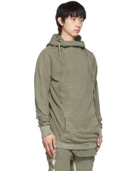 Sweat à capuche olive Boris Bidjan Saberi