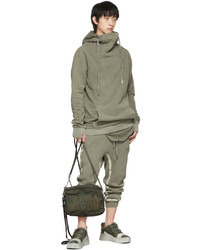 Sweat à capuche olive Boris Bidjan Saberi