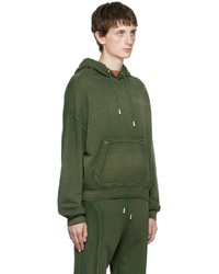 Sweat à capuche olive Eckhaus Latta