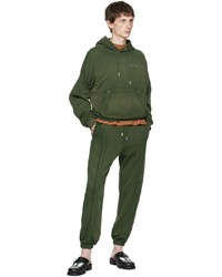 Sweat à capuche olive Eckhaus Latta