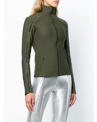 Sweat à capuche olive Paco Rabanne