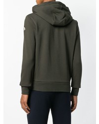 Sweat à capuche olive Moncler