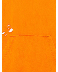 Sweat à capuche orange