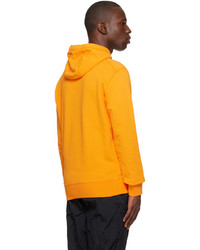 Sweat à capuche orange Stone Island