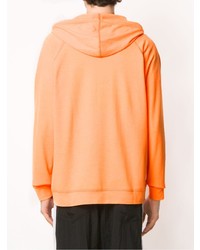 Sweat à capuche orange Àlg