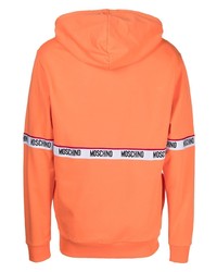 Sweat à capuche orange Moschino